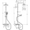26098000 Vernis Shape Showerpipe 230 1jet с термостатом для ванны, EcoSmart, хром