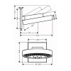 26232700 Rainfinity Верхний душ 250 3jet с настенным креплением, матовый белый