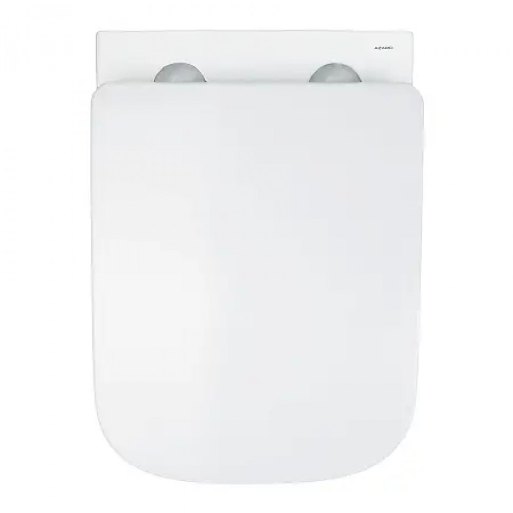 AZ-5171T-WHT AIRA Унитаз подвесной с системой смыва Tornado в комплекте с быстросъемным сиденьем микролифт, дюропласт 485*360*365mm