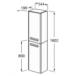 THE GAP ORIGINAL Шкаф-колонна правый, белый