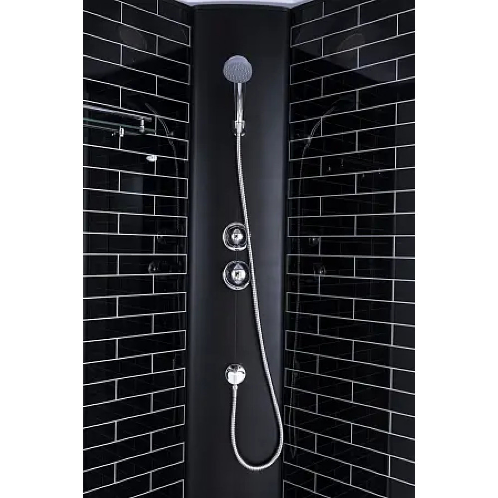 Душевая кабина CS-6680K 80*80*215, выс. поддон 40см, мозайчатый узор, прозрачное стекло 4мм (3 места)