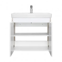 Сканди 70 Тумба Doors Белый/Дуб Верона (БЕЗ УМЫВАЛЬНИКА Адриана-70)