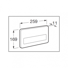 Z_DUPLO  IN-WALL Смывная клавиша двойная, PL3 хром