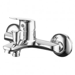 Смеситель для ванны и душа с ручным душем, хром