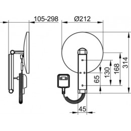 17612019001 ilook_ move Косметическое зеркало с подсветкой, круглое