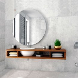 AZARIO зеркало Саванна D1000 сенсор выкл, парящая подсветка (в стену)