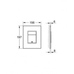 Кнопка смыва Grohe Skate Cosmopolitan 38732000 хром