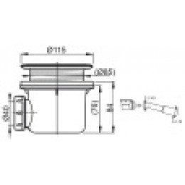Сифон RAVAK BASIC 90