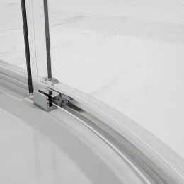 AZ-S43-90-MB-CL Душевое ограждение SHANGHAI ROD-90х90х195-MB-CL, прозрачное стекло 6 мм, профиль матовый черный