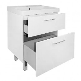 Комплект Тумба Ника 60 Н (610х480х860) Напольная с раковиной Tempo 60