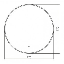 AZARIO зеркало Плаза D770 - 2 сенсор выкл+подогрев NEW