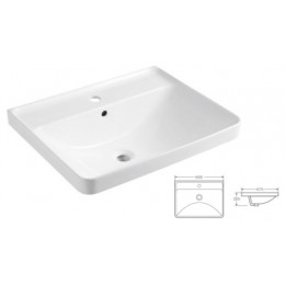 Комплект Тумба Ника 60 (600*560*475) подвесная с раковиной Monte 60