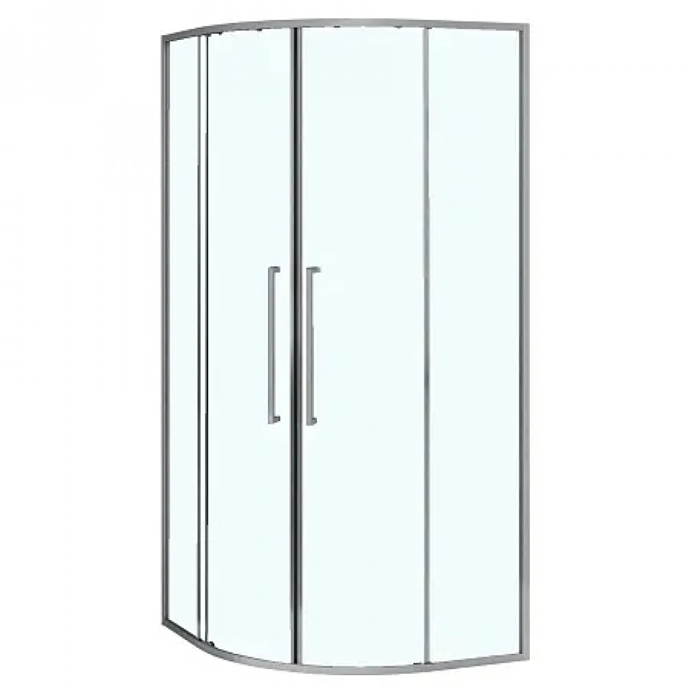 AZ-S43-80-MGR-CL Душевое ограждение SHANGHAI ROD-80х80х195-MGR-CL, прозрачное стекло 6 мм, профиль матовый графит