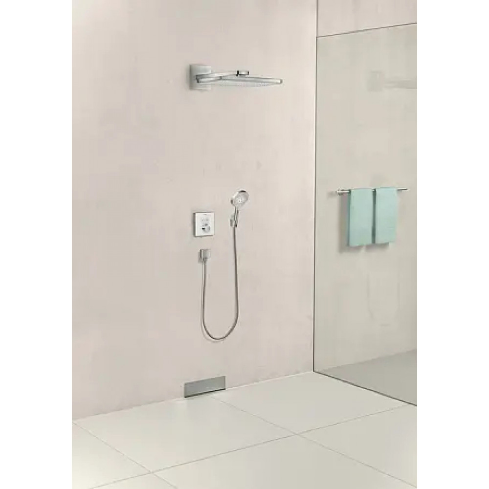 26455000 FixFit Square Шланговое подсоединение с клапаном обратного тока, хром