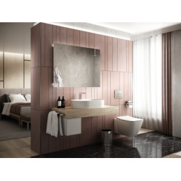 T360401 STRADA II Oval Vessel Умывальник 60 см без отверстия под смеситель, для монтажа с мебелью, с отверстием перелива (щелевого типа)