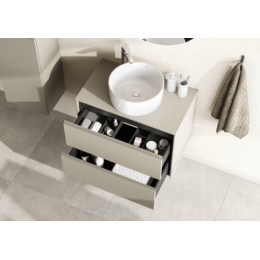 Ona Столешница под раковину 79x45x18 800мм серый матовый