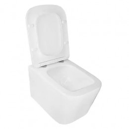 Сет LORANTO Инсталляция + Delphi Унитаз подвесной безободковый с системой смыва Tornado в комплекте с быстросъемным сиденьем микролифт, дюропласт 485