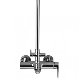 E26809-CP ALEO 2.0 Колонна для ванны/душа с однорычажным смесителем, круглым верхним и ручным душем, хром