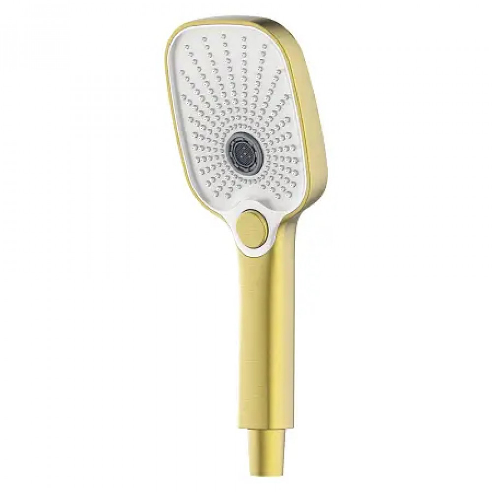 Conda Смеситель для ванны с ручным душем, длинный излив, золото матовое