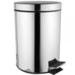 AZ-301-12L Мусорное ведро с педалью 12 л., хром