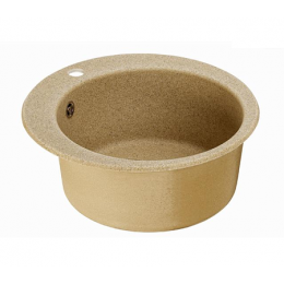 Кухонная Мойка Иверия Кругл. 480мм.Песочная (аналог тем беж) NEW