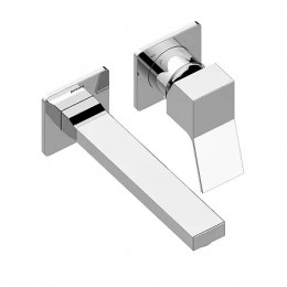 AKI Смеситель для раковины монорычажного с изливом 18,5 см, хром+GILLO/TEO/AKI Встраиваемая часть однорычажного смесителя для раковины