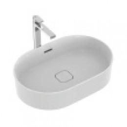 T360401 STRADA II Oval Vessel Умывальник 60 см без отверстия под смеситель, для монтажа с мебелью, с отверстием перелива (щелевого типа)