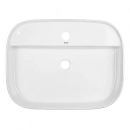 AZ-2205 Раковина накладная квадратная Размер:610*450*120 мм белый глянец