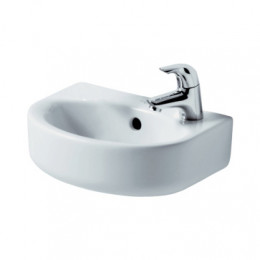 E791501 CONNECT Arc Умывальник 35 см, 1 отверстие под смеситель (справа), с отверстием перелива, для монтажа соло, без крепежа