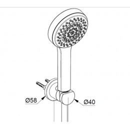 KLUDI DIVE душевой гарнитур для ванны sDive 1S