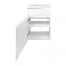 Комплект Тумба Эстима 40 подвесная с раковиной Миранда 40, левая