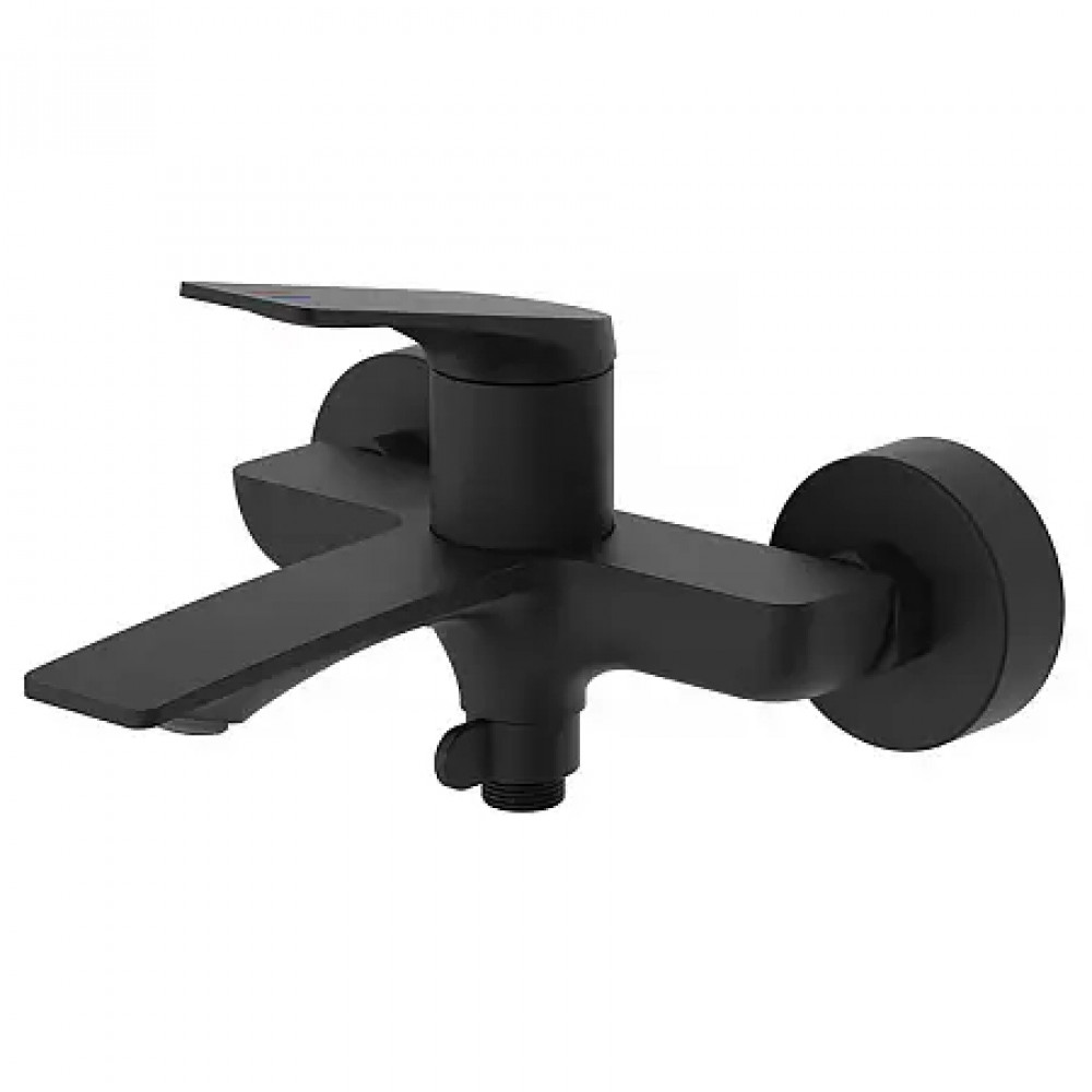 Lursy Смеситель для ванны с ручным душем, черный матовый