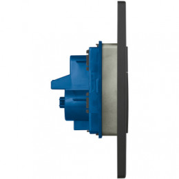 38732KF0 Skate Cosmopolitan Накладная панель смыва для унитаза,вертикальная,черный матовый(493100KFW)