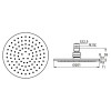 B9442AA IDEALRAIN SOFT M1 Верхний душ Ø200 мм, хром, металлический (латунь)