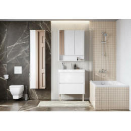 Сканди 70 зеркало-шкаф Белый