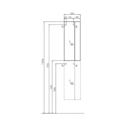 Терра 35 Модуль для зеркала Дуб Кантри/Антрацит
