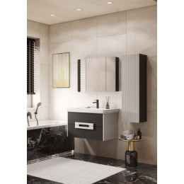 Ар-Деко Шкаф-колонна Серый Кобальт