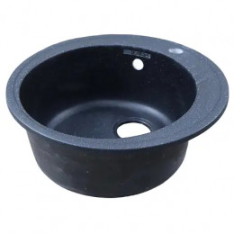 AZARIO кухонная мойка Solo (505x505x190) Чёрная (сифон)