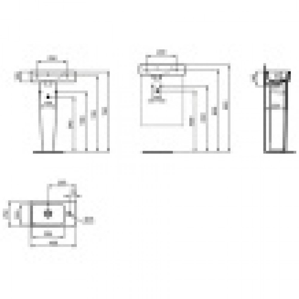 Ideal Standard i.life S раковина для рук 45x25 см, правая версия, с отверстием под смеситель, с отверстием перелива, с крепежом TT0299729, для монтажа