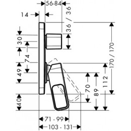 11425000 AXOR Urquiola Смеситель для ванны, однорычажный, скрытого монтажа, хром