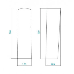 Постамент "Биц" для умывальников Бриз, Ирис, Цезарь (в индивид.упаковке)