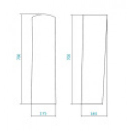 Постамент "Биц" для умывальников Бриз, Ирис, Цезарь (в индивид.упаковке)