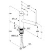 KLUDI STEEL Однорычажный смеситель для кухни, арт. 44850F860