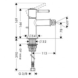 XX 14120000 Talis Classic Смеситель для биде, однорычажный