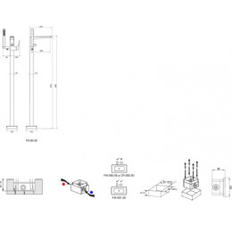 Смеситель напольный для ванны FM 081.00