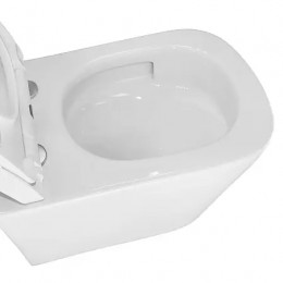 Vesper Унитаз подвесной с функцией торнадо, с сиденьем микролифт, дюропласт. 510*360*365mm (1 место)