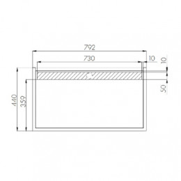 Лофт 80 Столешница Фабрик Дуб Эндгрейн