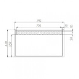 Лофт 80 Столешница Фабрик Дуб Эндгрейн