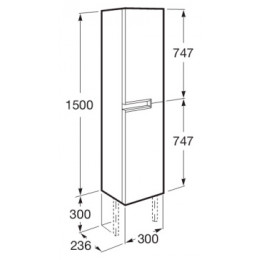 Z_VICTORIA NORD Шкаф-колонна, Black Edition