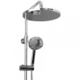 E26809-CP ALEO 2.0 Колонна для ванны/душа с однорычажным смесителем, круглым верхним и ручным душем, хром